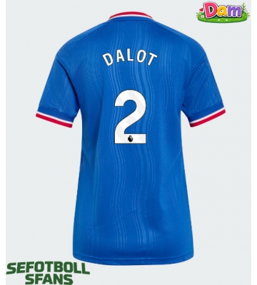 Manchester United Diogo Dalot #2 Bortatröja Kvinnor 2026-27 Kortärmad
